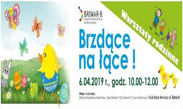 Włocławek: warsztaty rodzinne „Brzdące na łące”