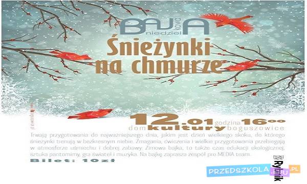 Rybnik: spektakl „Śnieżynki na chmurze”