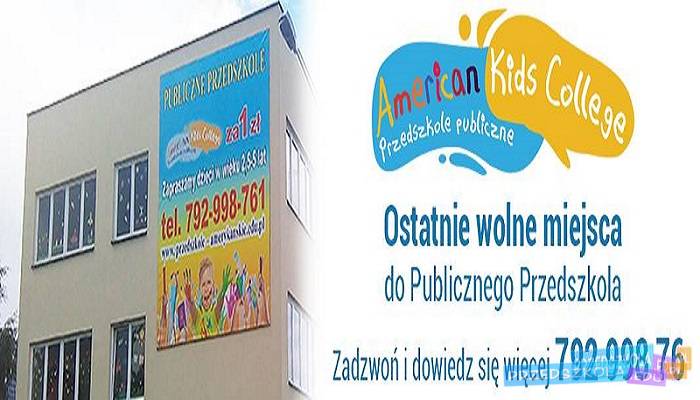 Publiczne Przedszkole American Kids College GoWork.pl Andrzej Kosieradzki