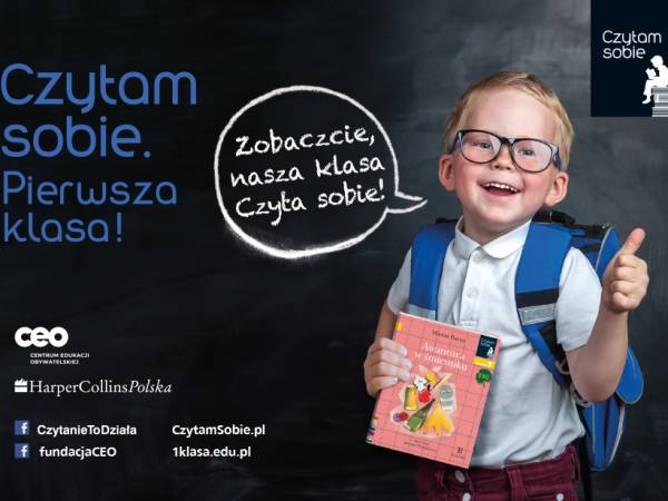 RUSZA AKCJA EDUKACYJNA CZYTAM SOBIE. PIERWSZA KLASA!