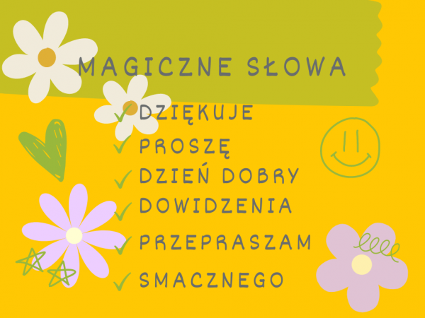 Scenariusz zajęć Magiczne słowa znam i używam
