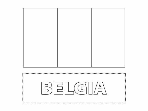 Kolorowanka Flaga Belgii