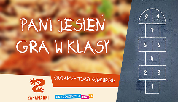 Konkurs dla przedszkolaków „Pani Jesień gra w klasy”